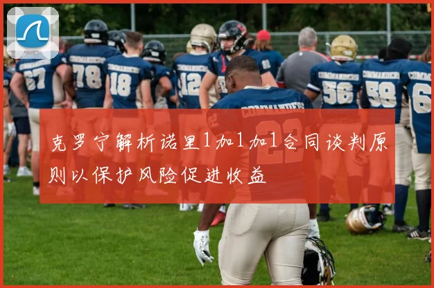 克罗宁解析诺里1加1加1合同谈判原则以保护风险促进收益